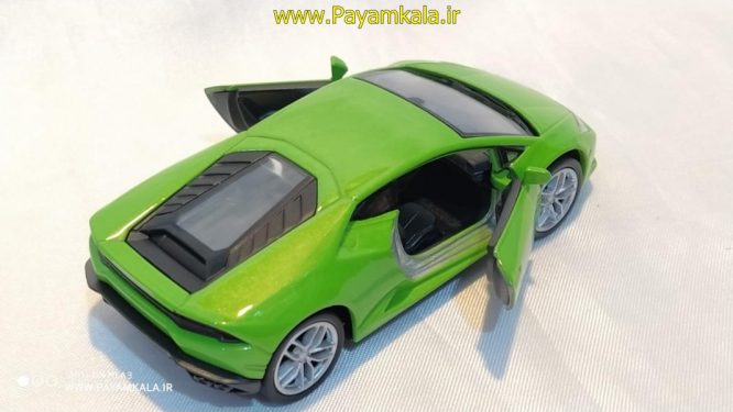 ماشین فلزی لامبورگینی (LAMBORGHINI HURACAN LP610-4 BY WELLY) سبز