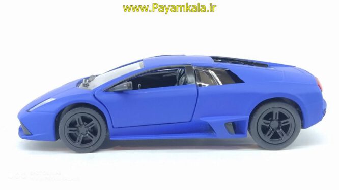 ماشین فلزی لامبورگینی (LAMBORGHINI MURCIELAGO LP640 BY KINSMART) آبی مات