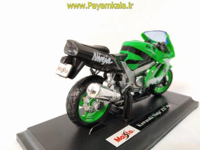 ماکت فلزی موتورسیکلت کاوازاکی (KAWASAKI NINJA ZX-9R BY MAISTO)(1/18)