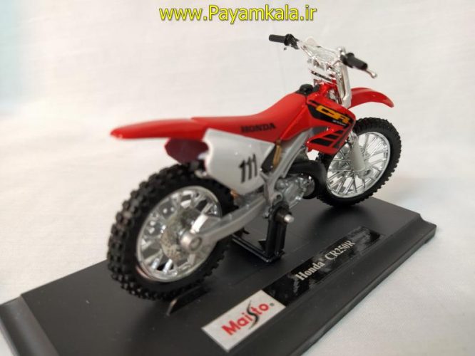 ماکت فلزی موتورسیکلت هوندا (HONDA CR250R BY MAISTO)(1/18)