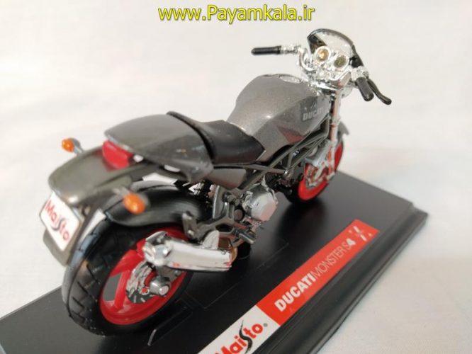 ماکت فلزی موتورسیکلت دوکاتی (DUCATI MONSTER S4 BY MAISTO)(1/18)