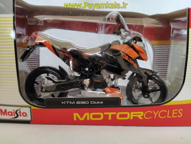 ماکت فلزی موتورسیکلت کی تی ام (KTM 690 DUKE BY MAISTO)(1/12)