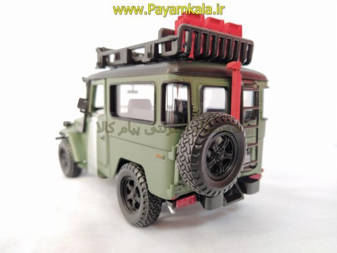 (آفرود) ماکت قدیمی تویوتا اف جی کروزر 1:24 (TOYOTA FJ40 BY MOTORMAX) سری پلاتینوم سبز