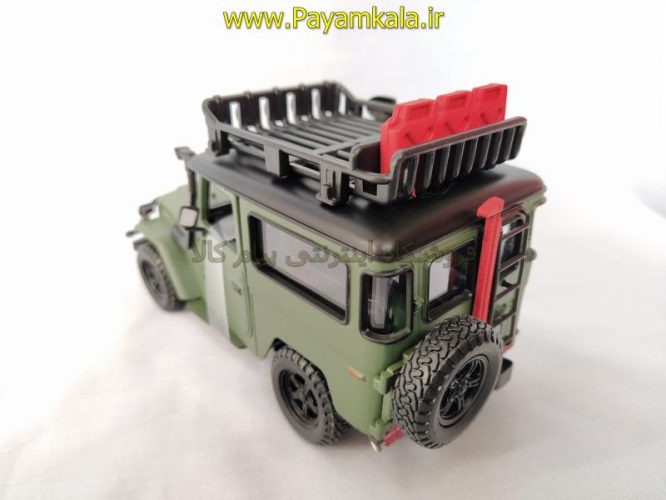 (آفرود) ماکت قدیمی تویوتا اف جی کروزر 1:24 (TOYOTA FJ40 BY MOTORMAX) سری پلاتینوم سبز