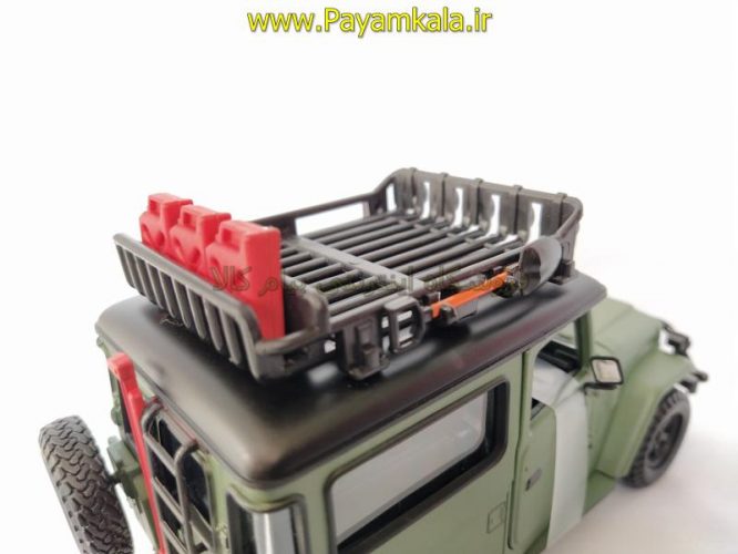 (آفرود) ماکت قدیمی تویوتا اف جی کروزر 1:24 (TOYOTA FJ40 BY MOTORMAX) سری پلاتینوم سبز