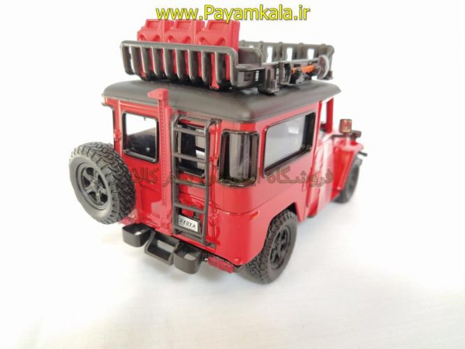 (آفرود) ماکت قدیمی تویوتا اف جی کروزر 1:24 (TOYOTA FJ40 BY MOTORMAX) سری پلاتینوم قرمز