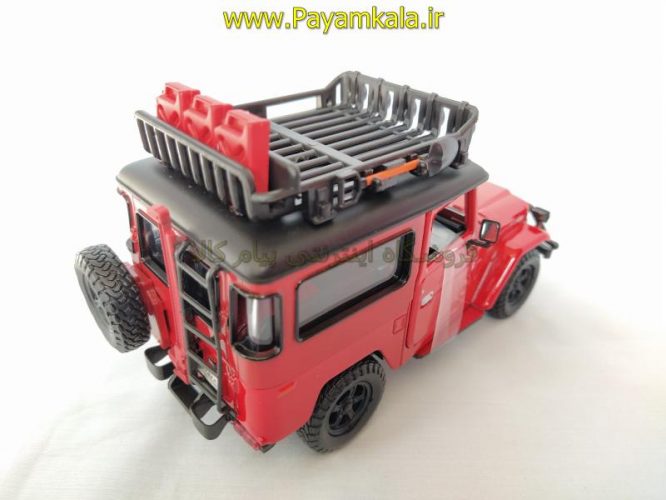 (آفرود) ماکت قدیمی تویوتا اف جی کروزر 1:24 (TOYOTA FJ40 BY MOTORMAX) سری پلاتینوم قرمز