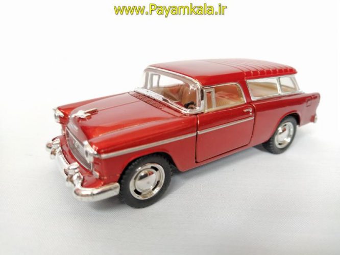 ماشین اسباب بازی شوی(CHEVY 1955 NOMAD BY KINSMART) زرشکی