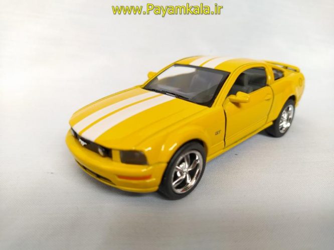 ماشین اسباب بازی فورد(FORD MUSTANG GT2006 BY KINSMART) زرد