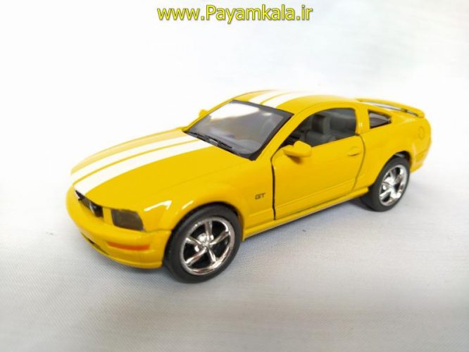 ماشین اسباب بازی فورد(FORD MUSTANG GT2006 BY KINSMART) زرد