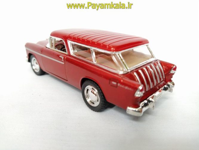 ماشین اسباب بازی شوی(CHEVY 1955 NOMAD BY KINSMART) زرشکی