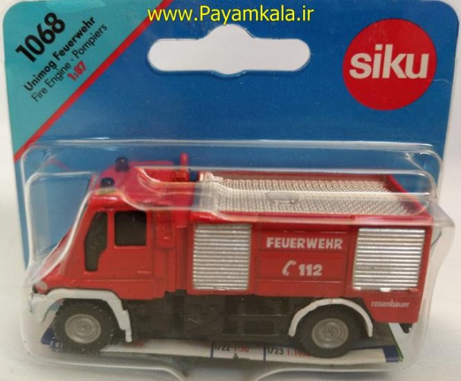 ماکت ماشین فلزی مینیاتوری آتشنشانی(FIRE ENGINE BY SIKU) کد 1068