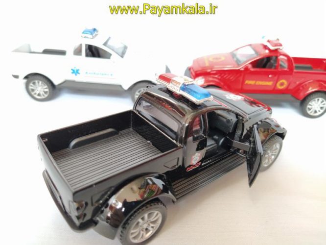 ماشین اسباب بازی وانت دوج پلیس(CD TOYS) مشکی