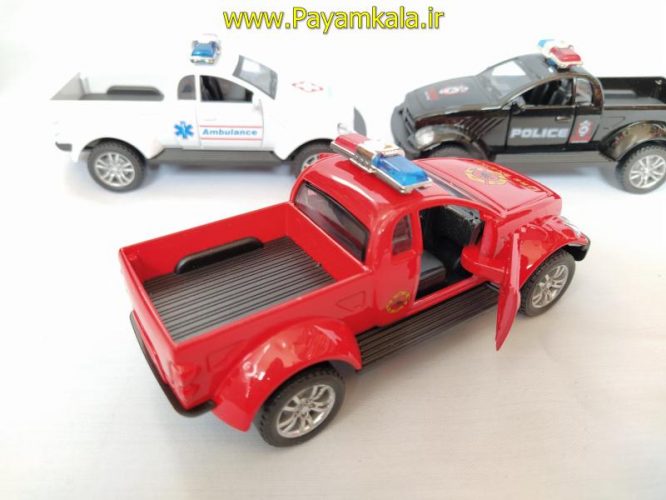 ماشین اسباب بازی وانت دوج آتشنشانی(CD TOYS) قرمز