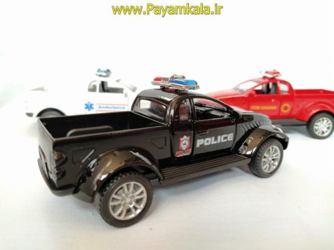 ماشین اسباب بازی وانت دوج پلیس(CD TOYS) مشکی