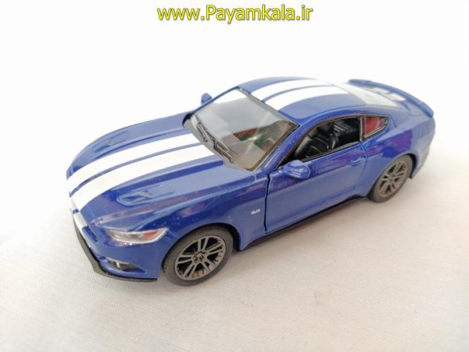 ماشین فلزی فورد موستانگ آبی ( FORD MUSTANG GT2015 BY KINSMART)