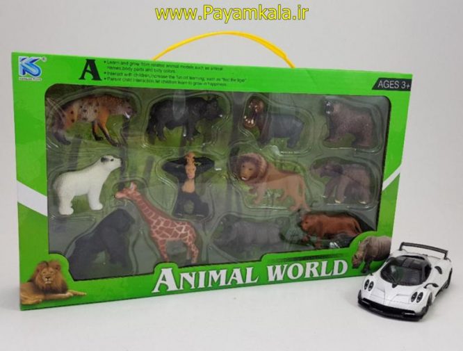 اسباب بازی ست فیگور حیوانات وحشی (ANIMAL WORLD)