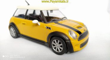 ماکت 1:24مینی کوپر(MINI COOPER S BY BURAGO) زرد