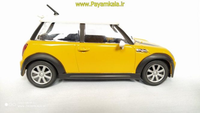 ماکت 1:24مینی کوپر(MINI COOPER S BY BURAGO) زرد