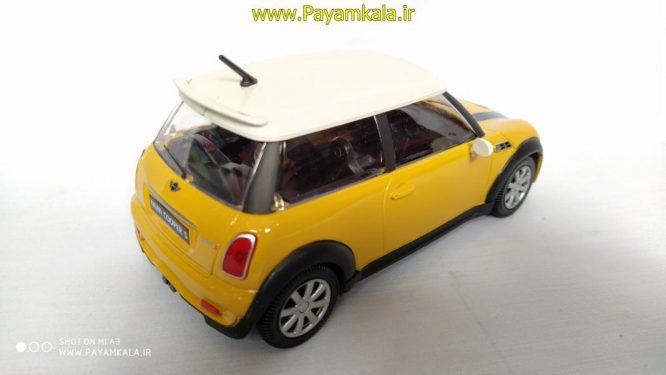 ماکت 1:24مینی کوپر(MINI COOPER S BY BURAGO) زرد