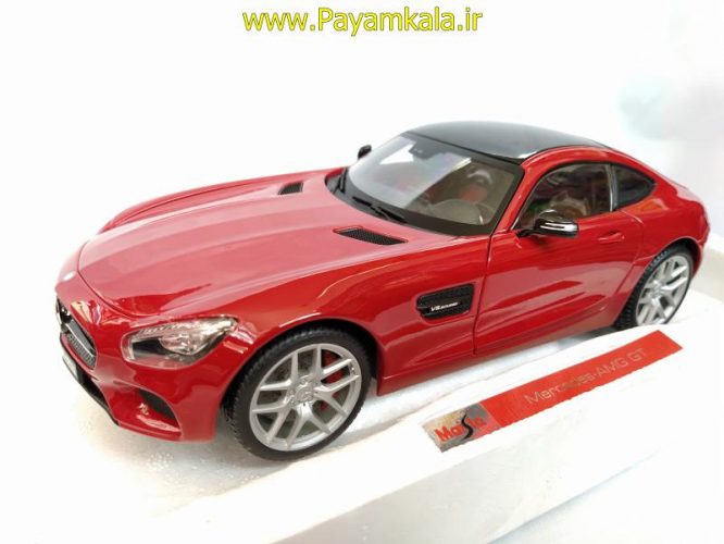 ماکت 1:18 مرسدس بنز(MERCEDES-AMG GT BY MAISTO) قرمز