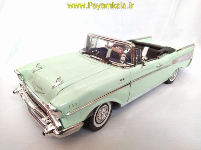 ماکت 1:18 شورلت بل ایر(CHEVY 1957 BEL AIR BY MOTOR MAX) سبز