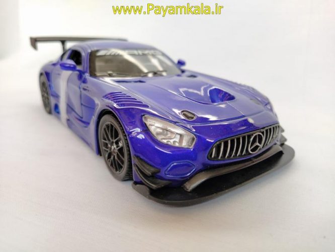 ماکت 1:24 مرسدس بنز(MERCEDES BENZ AMG BY MOTOR MAX) آبی