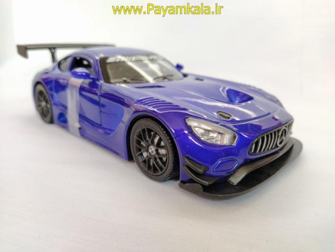 ماکت 1:24 مرسدس بنز(MERCEDES BENZ AMG BY MOTOR MAX) آبی