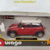 ماکت 1:24مینی کوپر(MINI COOPER S BY BURAGO) قرمز