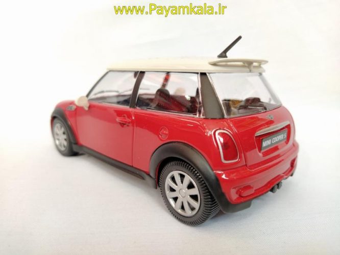 ماکت 1:24مینی کوپر(MINI COOPER S BY BURAGO) قرمز