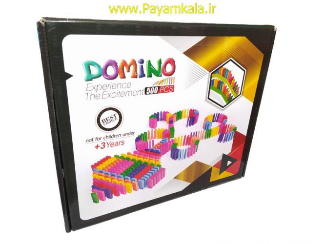 اسباب بازی دومینو 500 تکه رنگی (DOMINO) پرشین