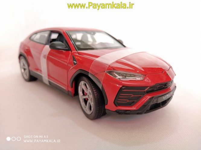 ماکت ماشین فلزی لامبورگینی اوروس (1:24) (LAMBORGHINI URUS BY WELLY) قرمز