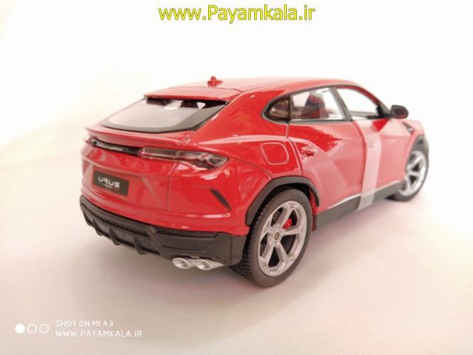 ماکت ماشین فلزی لامبورگینی اوروس (1:24) (LAMBORGHINI URUS BY WELLY) قرمز