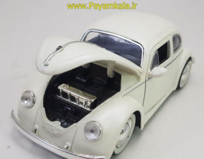 ماکت ماشین فلزی فولکس (1:24)( Volkswagen Beetle 1959 BY JADA) کرم