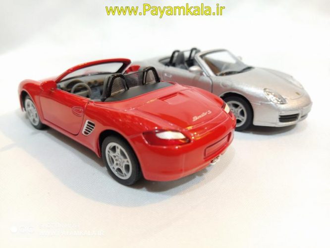 ماشین اسباب بازی پورشه(PORSCHE BOXSTER S BY KINSMART)