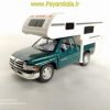 ماشین اسباب بازی دوج کاروان دار(DODGE RAM BY KINSMART) سبز
