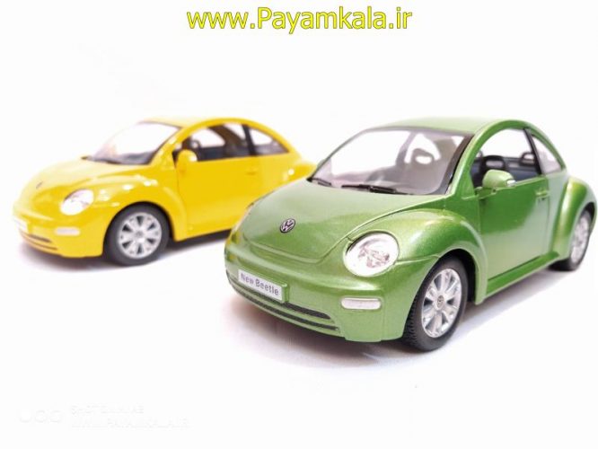 ماشین اسباب بازی فولکس نیوبیتل(VOLKSWAGEN NEW BEETLE BY KINSMART)سبز