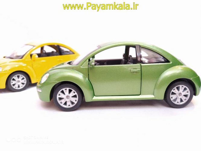 ماشین اسباب بازی فولکس نیوبیتل(VOLKSWAGEN NEW BEETLE BY KINSMART)سبز