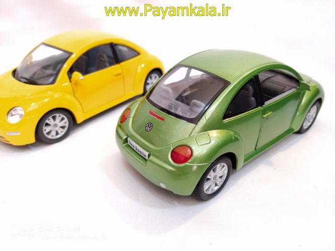 ماشین اسباب بازی فولکس نیوبیتل(VOLKSWAGEN NEW BEETLE BY KINSMART)سبز