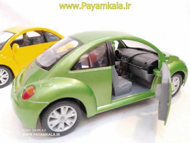 ماشین اسباب بازی فولکس نیوبیتل(VOLKSWAGEN NEW BEETLE BY KINSMART)سبز