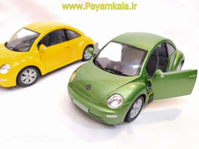 ماشین اسباب بازی فولکس نیوبیتل(VOLKSWAGEN NEW BEETLE BY KINSMART)سبز