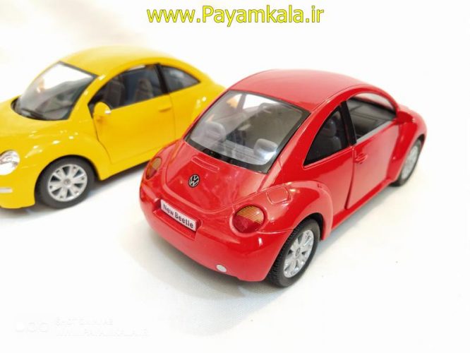 ماشین اسباب بازی فولکس نیوبیتل(VOLKSWAGEN NEW BEETLE BY KINSMART) قرمز