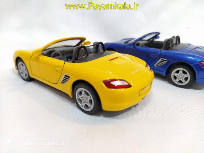 ماشین اسباب بازی پورشه(PORSCHE BOXSTER S BY KINSMART)