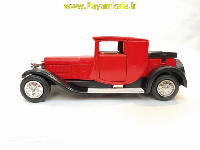 ماشین اسباب بازی کلاسیک 1:24(VINTAGE CAR) قرمز طرح 010