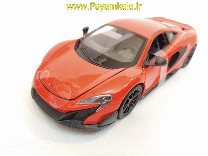 ماکت ماشین فلزی مک لارن (1:24)(MCLAREN 675LT COUPE BY WELLY) نارنجی