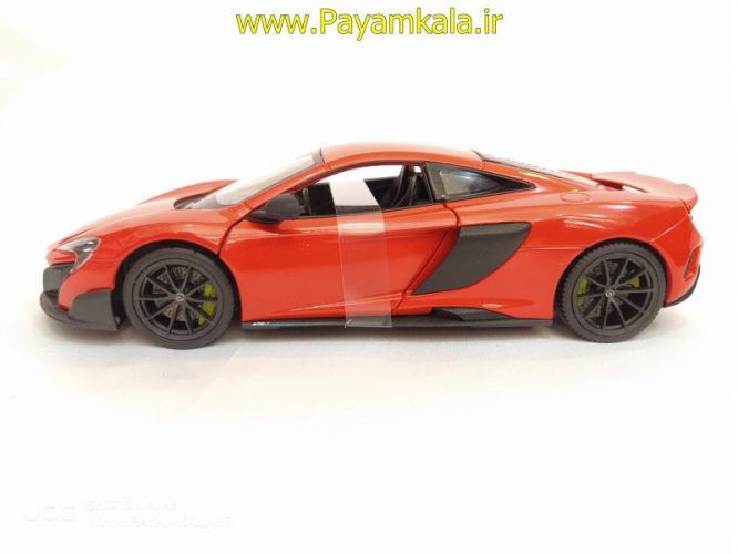 ماکت ماشین فلزی مک لارن (1:24)(MCLAREN 675LT COUPE BY WELLY) نارنجی