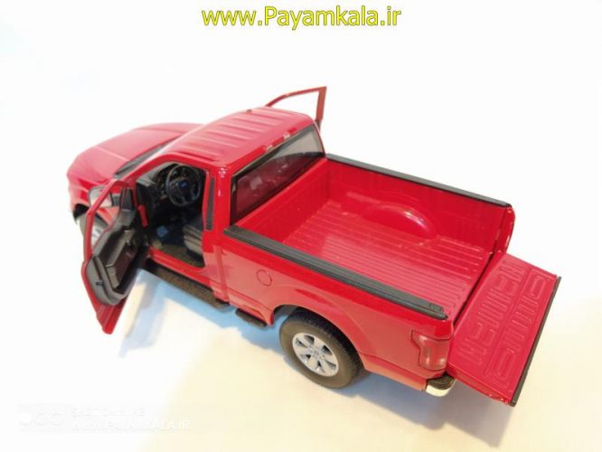 ماکت ماشین فلزی وانت فورد(1:24)(FORD F-150 REGULAR CAB 2015 BY WELLY) قرمز