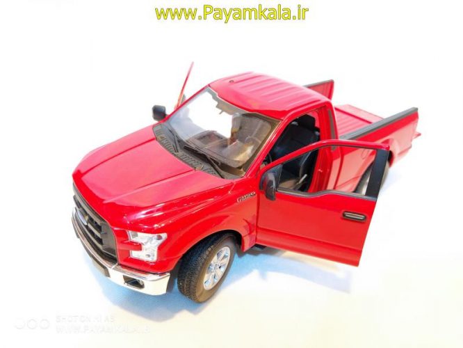 ماکت ماشین فلزی وانت فورد(1:24)(FORD F-150 REGULAR CAB 2015 BY WELLY) قرمز