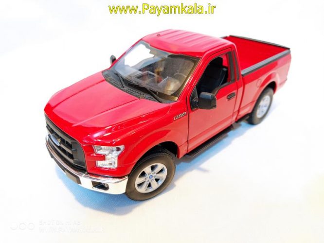 ماکت ماشین فلزی وانت فورد(1:24)(FORD F-150 REGULAR CAB 2015 BY WELLY) قرمز