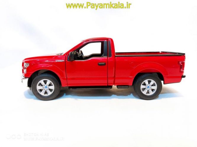 ماکت ماشین فلزی وانت فورد(1:24)(FORD F-150 REGULAR CAB 2015 BY WELLY) قرمز